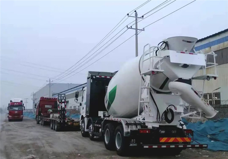 零排放 零污染丨躍迪純電動混凝土攪拌車整裝發車